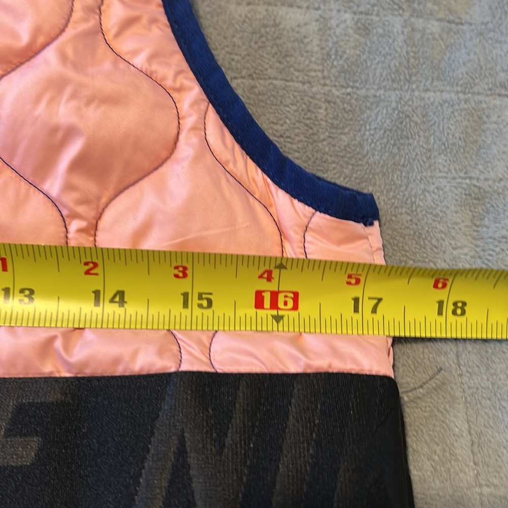 Nike Aerolayer Quilted Vest, Running, Pink, Blue, Black, Gray, Pockets, Size S - Picture 10 of 11